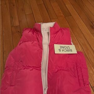 Birch & Stone Pink Kids Puffer Vest